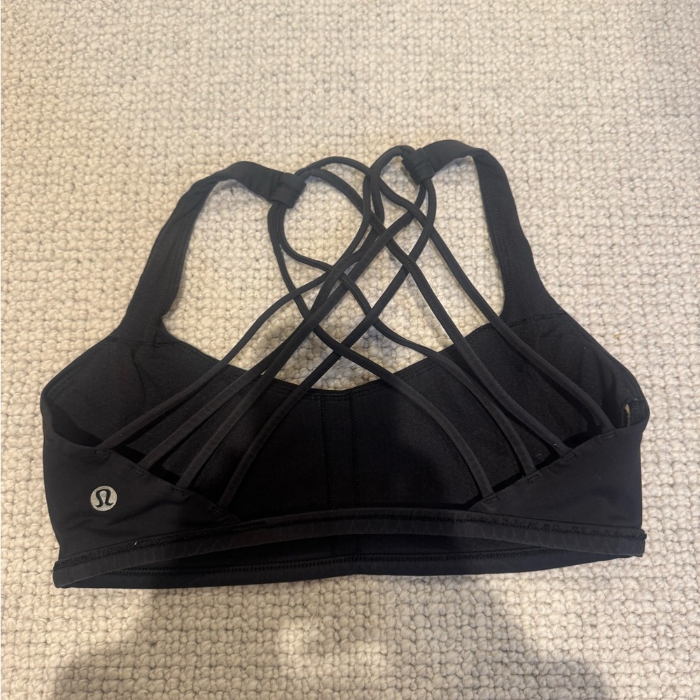 lululemon athletica Black Strappy Sports Bra